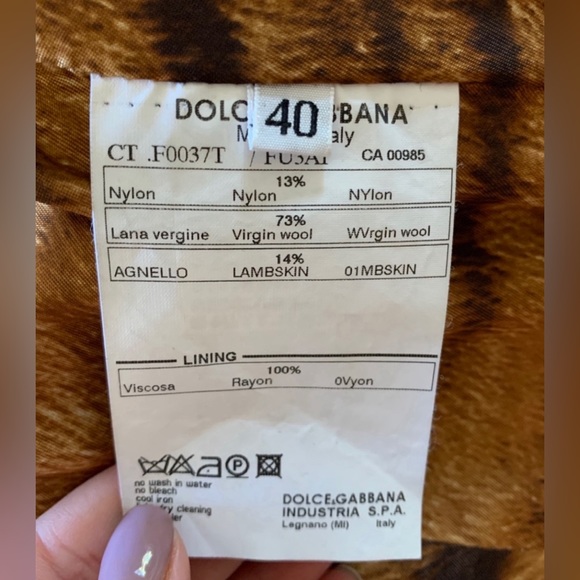 DOLCE & GABBANA FOX FUR TRIM COAT - Picture 7 of 8